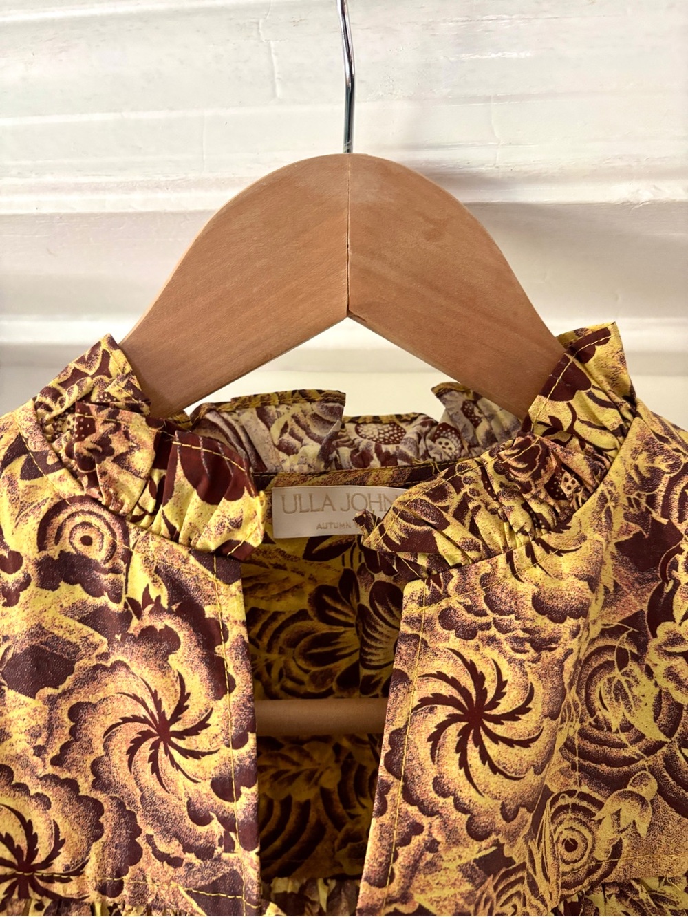 Ulla Johnson Letty Ruffle Short Sleeve Blouse Amber Top Size 2 | XS - Picture 8 of 16